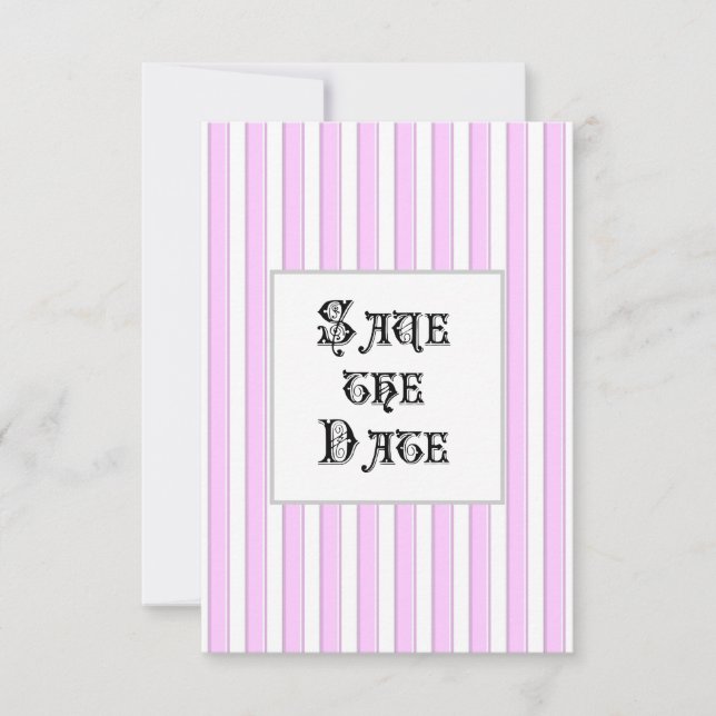 Convites de Casamento Personalizados com Listras R (Frente)