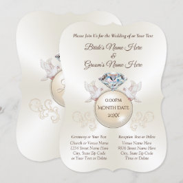 Convites de Casamento Personalizados Elegantes de 
