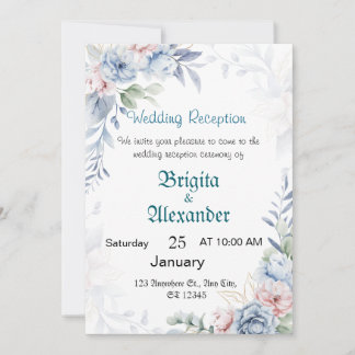 Convites de Casamento Personalizados Florais