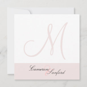 Convites de Casamento Personalizados Monograma