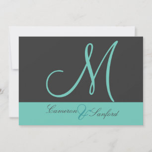 Convites de Casamento Personalizados Monograma/Gra