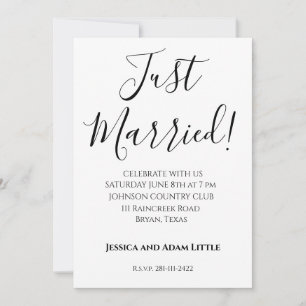 Convites de Casamento Personalizados Recém-Casados