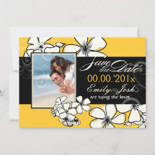 Convites de casamento plumeria