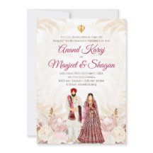 Convites de casamento Punjabi & cartões Anand Kara