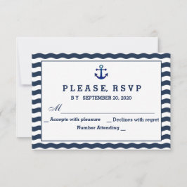 Convites de Casamento | RSVP de ondas de Marinho n