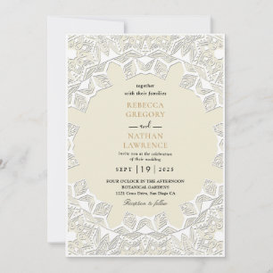 Convites de casamento Russo Branco