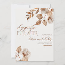 Convites de Casamento Rustic Romance v2