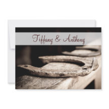 Convites de casamento rústicos do vaqueiro das