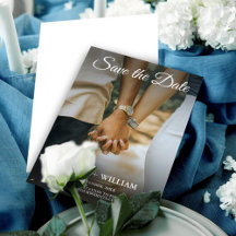 Convites de casamento save the date com foto elega