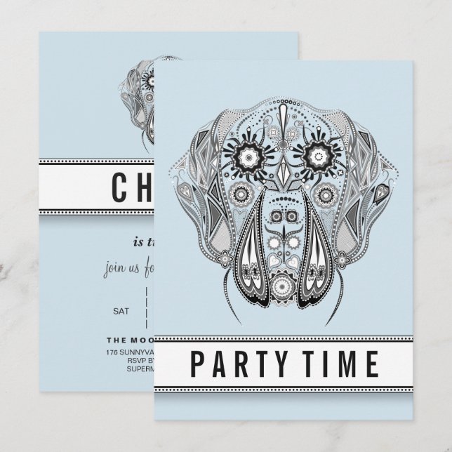 convites de casamento save the date grande ilustra (Frente/Verso)