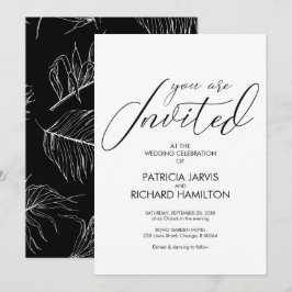 Convites de Casamento Simples Elegantes & Sofistic