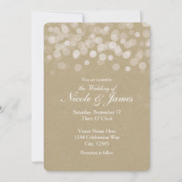 Convites de Casamento Simples Rústicos em Papel Pa