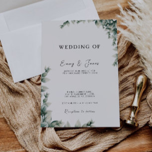 Convites de casamento verde