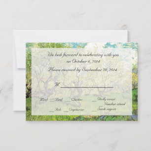 Convites de casamento vintage RSVP