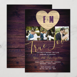 Convites de casamento violetas russos ADD 3 FOTOS