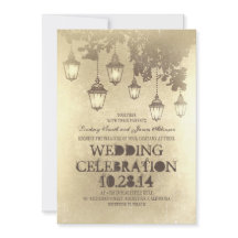 Convites de casamento Vitorianos Lanteras