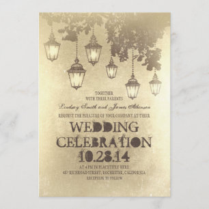 Convites de casamento Vitorianos Lanteras