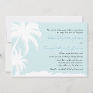 Convites de Casamento White Palms - Praia