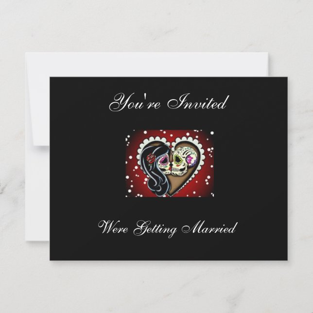 Convites de caveira de açúcar (Frente)