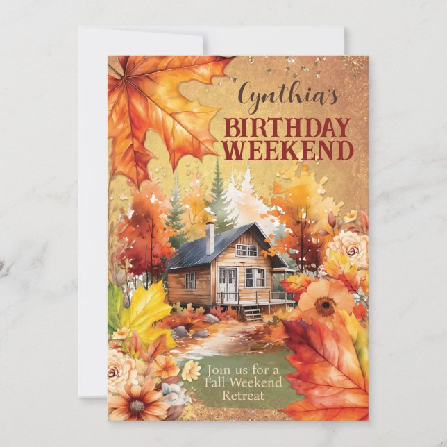 Convites de Celebração de Queda (Frente)