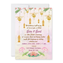 Convites de Cerimônia de Haldi de Casamento Indian