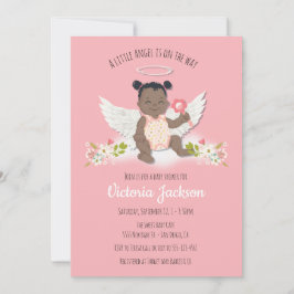 Convites de chá de bebê de anjo étnico