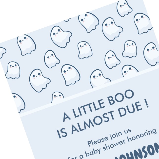 convites de chá de bebê de Halloween little boo (Halloween-baby-shower-invitations-little-boo-1)