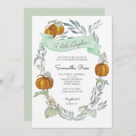 Convites de Chá de Bebê Neutro de Outono