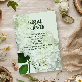 Convites de Chá de Noiva Botânico Casamento Branco