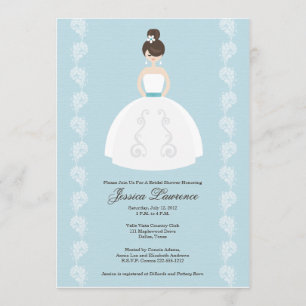 Convites de chá de panela Bonito em Brunette