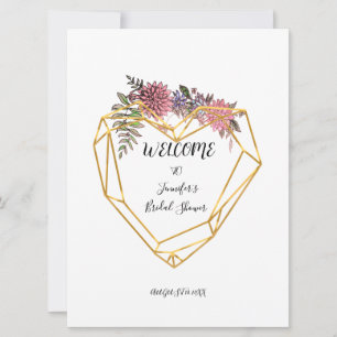 Convites de chá de panela de aquarela botânica