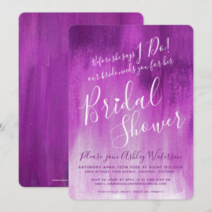 Convites de chá de panela de arte em massa