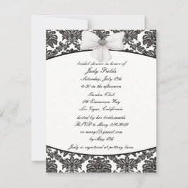 Convites de chá de panela de Casamento Damask Eleg