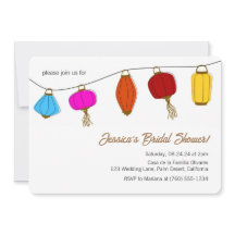 Convites de chá de panela de Lanterna Chinesa