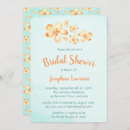 Convites de chá de panela de Plumeria Insulares