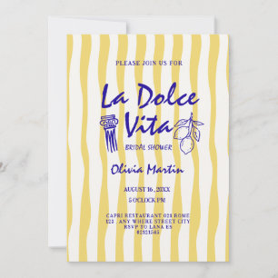 Convites de chá de panela Doodle la dolce vita