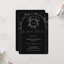 convites de chá de panela elegantes com código QR