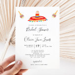 Convites de chá de panela Fiesta Com Sombrero<br><div class="desc">Estes convites personalizados de chá de panela de fiesta apresentam uma coloração aquática colorida sombrero e maracas. São perfeitos para um chá de panela de festa,  chá de fraldas,  casamento ou qualquer outro evento temático mexicano! Edite facilmente com seu nome e informações.</div>