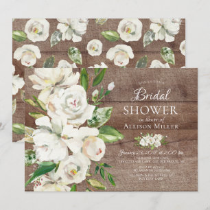 Convites de chá de panela Florais Brancos de Made