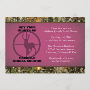 Convites de chá de panela Quentes Rosa Camo