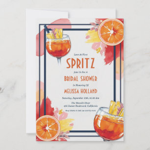 convites de chá de panela spritz de aperol