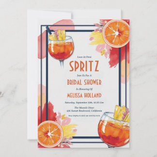 convites de chá de panela spritz de aperol
