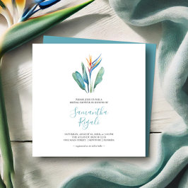 Convites de chá de panela tropicais