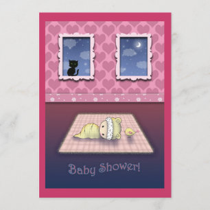 Convites de Chás de Bebê Fofo e Divertido