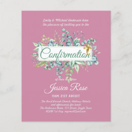 Convites de Confirmação Eucalipto Verdejante