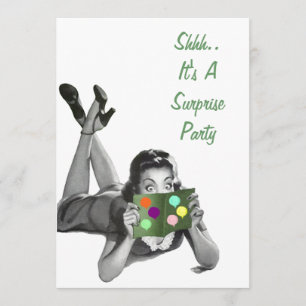 Convites de Convites de Anúncios de Festas Retro-