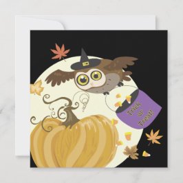 Convites de Coruja de Festas de Halloween