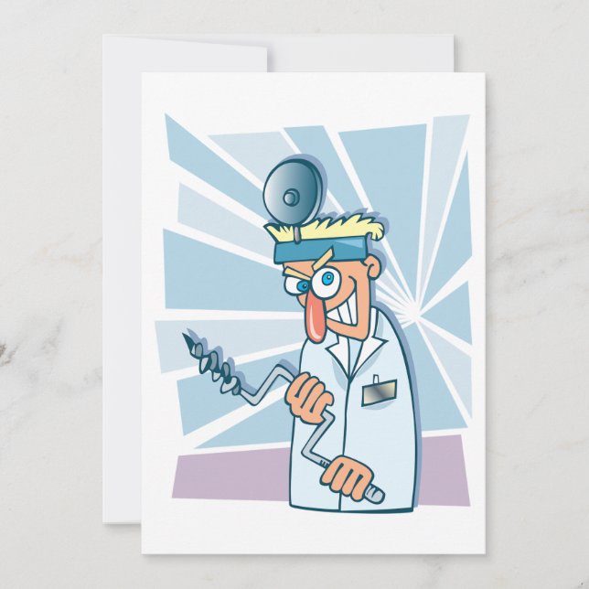 Convites de Dentista Louco (Frente)