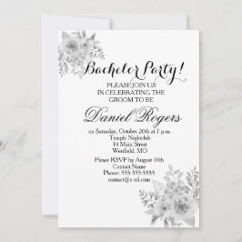 Convites de Despedida de Solteiro em Tons de Cinza