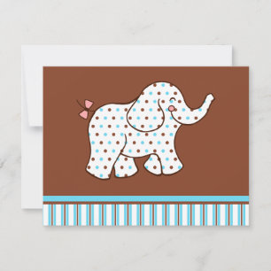 Convites de Elefante Bebê